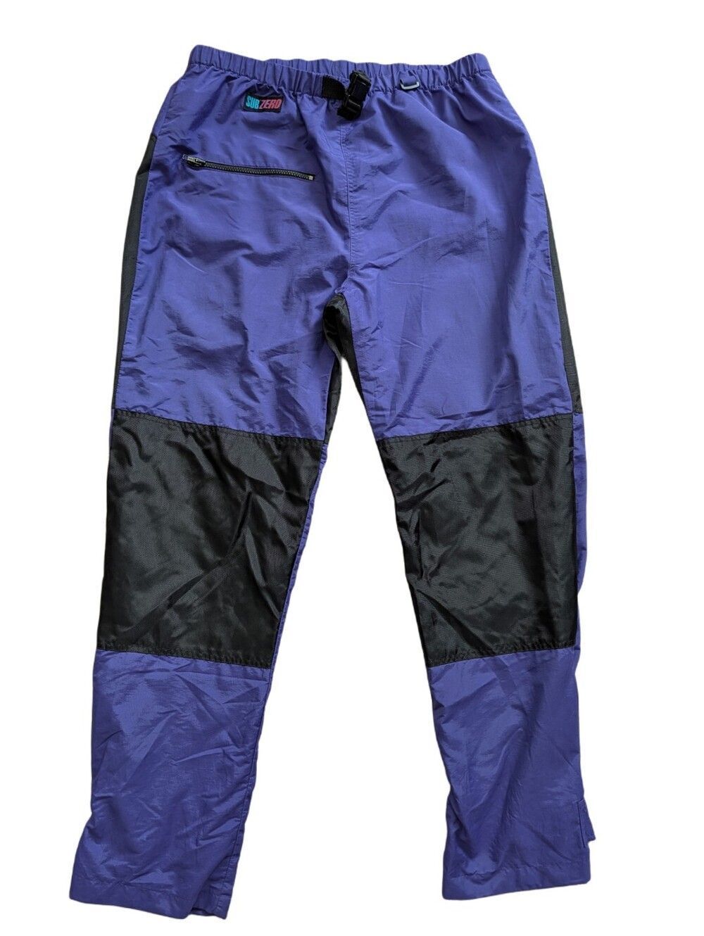 Sub Zero Womens Purple Black Microlite Snow Ski Nylon Shell Pants Size Large